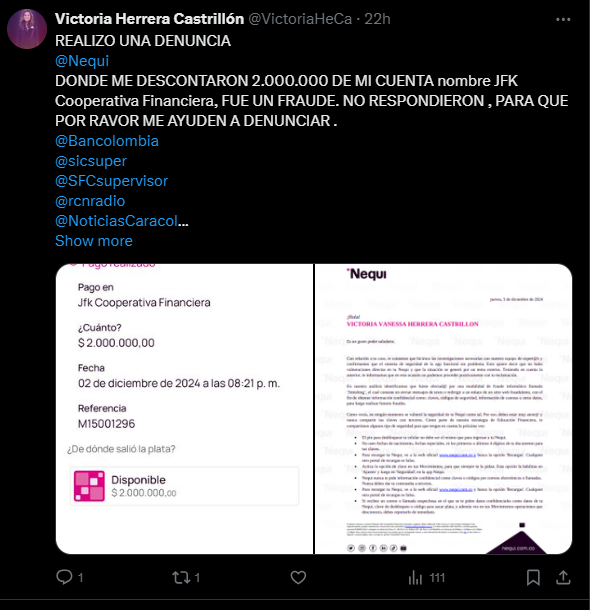 VictoriaHeCa's tweet photo. @martvasquez @Nequi https://t.co/8scdE7xSN3