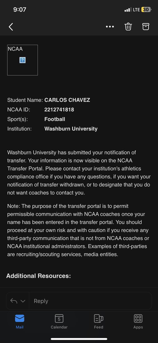 Daniel_Chavez__'s tweet photo. Officially in the Transfer Portal!

6’5” 240 DE
2 years of eligibility &amp; redshirt

Film is below. https://t.co/glzhj3HgXJ