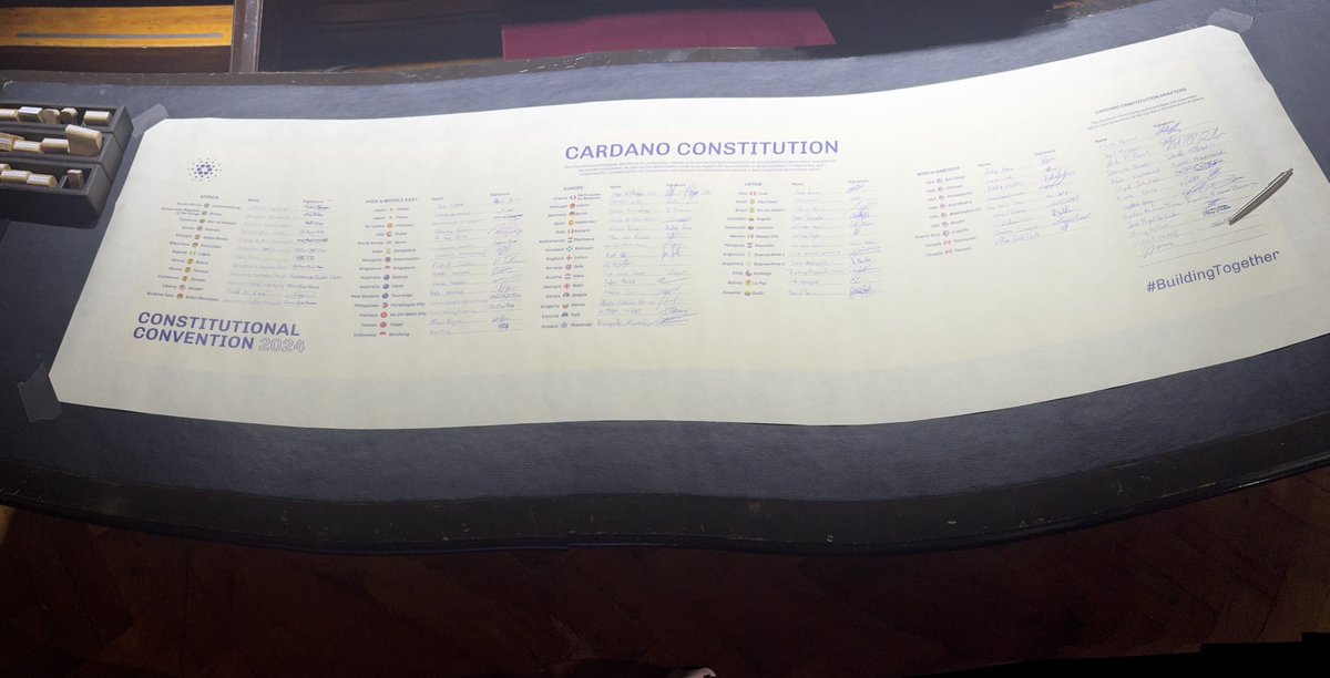 The Signed Cardano Constitution!