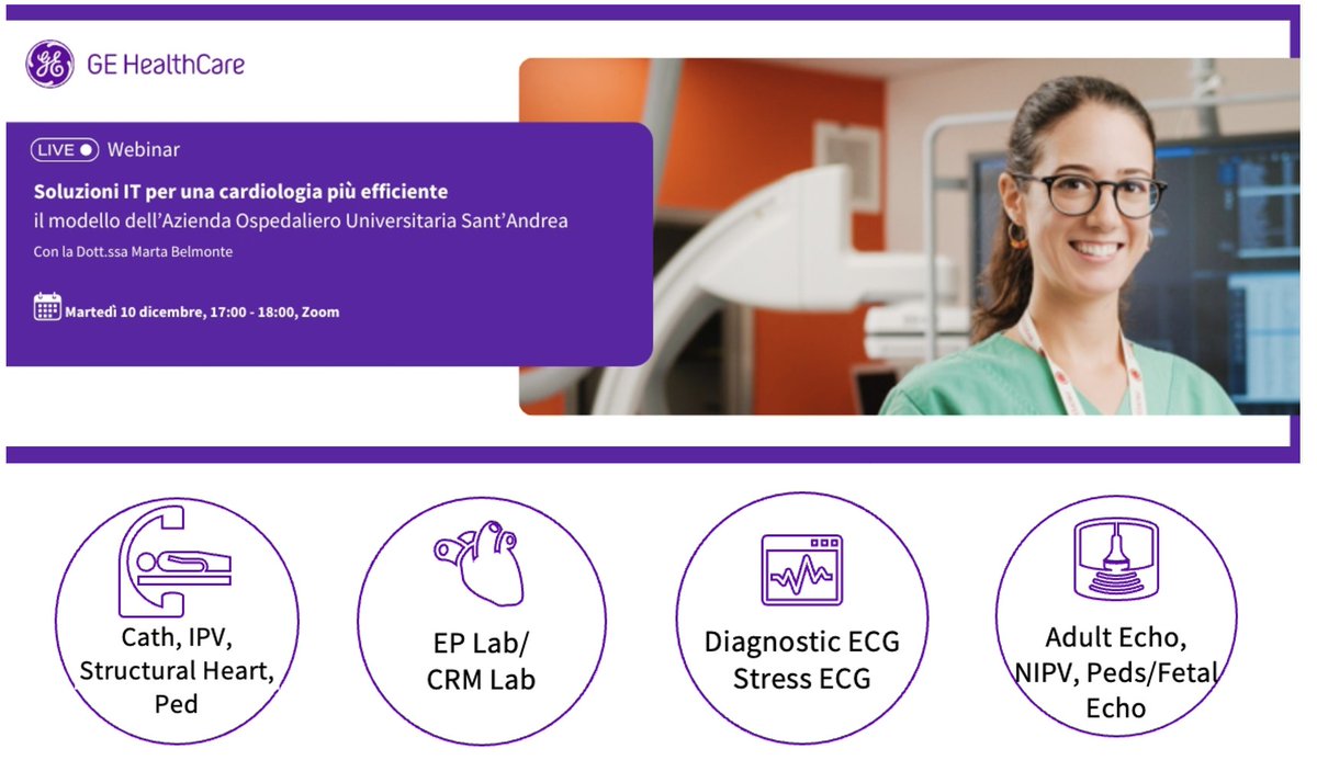 🚀 Transform Cardiology Care with #GE #CentricityCardioEnterprise💻!

📢 Join Live the Webinar and discover how innovative Cardiology IT Solutions are transforming:

💻 User Experience
❤️ Patient Care
🎯 Workflows
📈Patient outcomes

Don't miss this webinar: 
🗓️ Reserve your spot