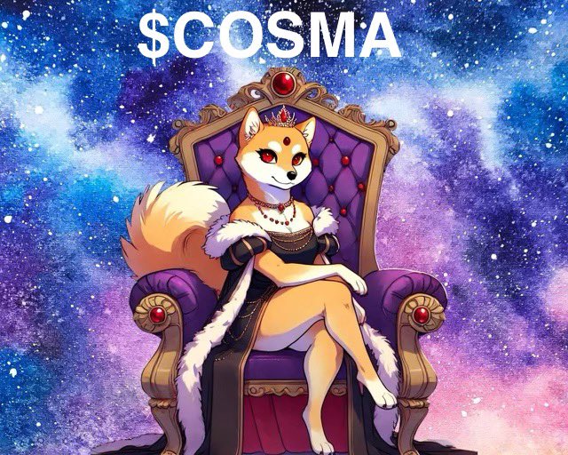 Cosma9861's tweet photo. @MustStopMurad Now is for buying not selling! 
And you should probably buy $COSMA coin… she will rule the memecoins on day! 
Legit project, community based, no insider trading or KOLs being given supply 🤩 just simply a gal building an empire 👑 come check it out! https://t.co/lrYJI1bLKG