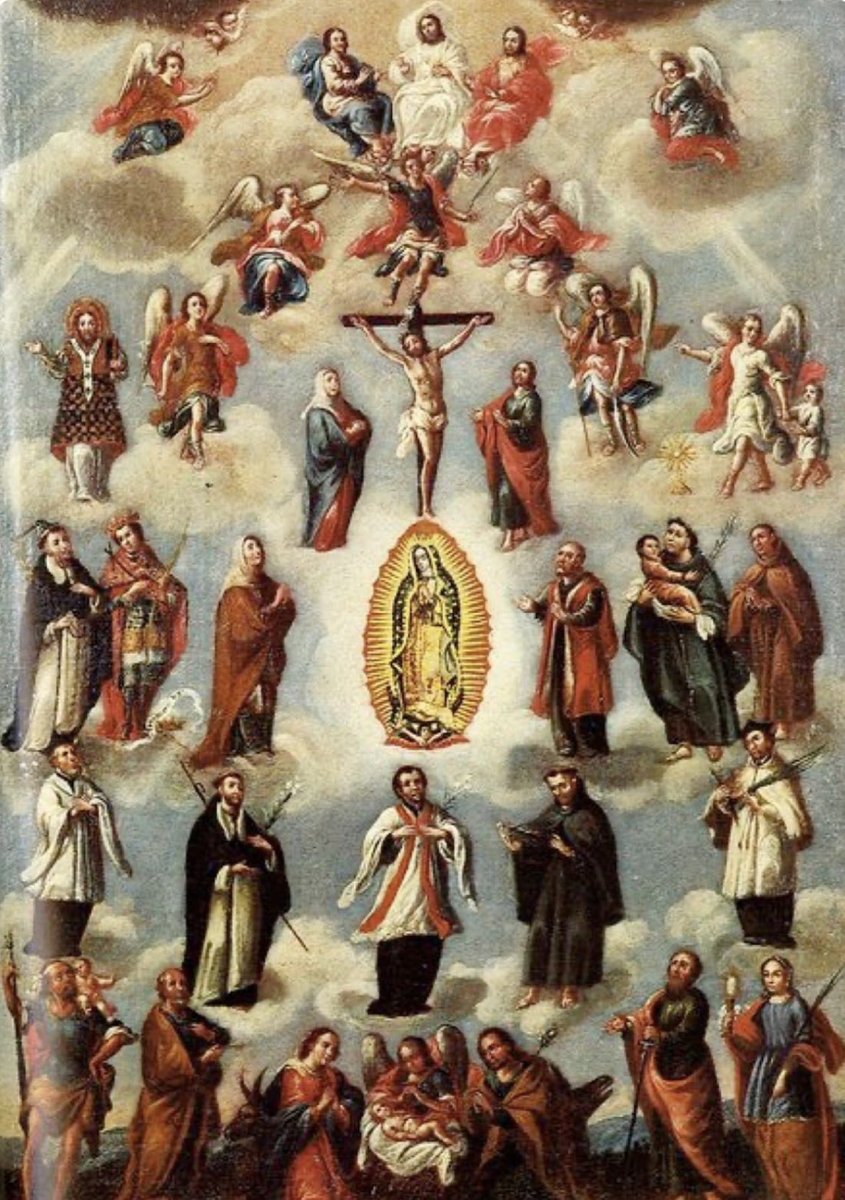 Burgess7281975's tweet photo. Did you just say “Mary is not Holy?”

Don’t pretend to be a Christian.

Mary is the holiest creature in existence and the most venerated creature in Scripture.

(1) Marian Veneration in Scripture 

(A) Marian Typology in the Old Testament

⁃Genesis 3:15 “I will put enmity between thee and the woman, and thy seed and her seed, she shall crush thy head, and thou shalt lie in wait for her heel.”

⁃1 Kings 2:19-20 (Solomon institutes office of Queen Mother)

⁃Psalms 45:9 “at your right hand stands the queen in gold at Ophir”

⁃Psalms 45:13 “the daughter of the king . . . with gold woven robes”

⁃Isaiah 7:14 “a virgin shall conceive and bear a son”

⁃Luke 1 (compares Mary with the Ark of the Covenant - verse 35 with Numbers 9:15, verse 44 with 2 Samuel 6:14, verse 43 with 2 Samuel 6:9, verse 56 with 2 Samuel 6:11)

(B) Mary Hailed as “Mother of Our Lord”

⁃Matthew 1:23 “virgin shall . . . bear a son . . . shall be called “Emmanuel””

⁃Luke 1:35 “child to be born will be called holy, the Son of God”

⁃Luke 1:43 “the mother of my Lord”

⁃Galatians 4:4 “God sent forth His Son, born of woman”

⁃John 19:27 “Behold your mother.”

(C) Mary As Intercessor

⁃John 2:1 (IHS works Miracle at Cana at Mary’s request)

⁃See also Acts 1:14; 1 Timothy 4:16; Hebrews 4:16

(D) Marian Assumption prefigured in OT and supported in NT

⁃Genesis 5:23-24 (Mary’s Assumption prefigured through Enoch’s assumption)

⁃Apocalypse of Saint John 12:1-12 (Woman in Heaven clothed with the sun, the moon under her feet, wearing a crown of twelve stars)

(E) Mary’s Uniqueness in Creation

⁃Genesis 3:15 (Total opposition to satan)

⁃Luke 1:28 “Hail, full of Grace”

⁃Luke 1:42 “blessed are you among women and blessed is the fruit of your womb”

⁃Luke 1:48 “behold, henceforth all generations will call me blessed”

⁃Luke 2:34-35 “ 34 And Simeon blessed them, and said to Mary his mother: Behold this child is set for the fall, and for the resurrection of many in Israel, and for a sign which shall be contradicted;  35 And thy own soul a sword shall pierce, that, out of many hearts, thoughts may be revealed.”

(2) Marian Veneration in Tradition

(A) Father Gabriel of Saint Mary Magdalene 

⁃“She is the omnipotentia supplex, the all-powerful intercessor: all-powerful in her prayer as Mother. (#185 “Mary Our Mediatrix” Page 536 of Divine Intimacy).

(B) Saint John of Damascus 

⁃“She is all beautiful, all near to God. For she, surpassing the cherubim, exalted beyond the seraphim, is placed near to God.” (Homily on the Nativity, 9; Gambero, 403)

(C) Saint Maximilian Kolbe*

⁃“The Immaculata is the ultimate limit between God and creation.  She is a faithful image of God’s perfection, of his sanctity.”  (KW 1232)

⁃“The Immaculata is Suppliant Omnipotence.”  KW 1331)

⁃"Human words cannot describe who the one is, who became the true Mother of God. Of course taken by herself, [the Immaculata] is merely a creature. Yet, she was raised up so high by God that one would need to understand who God is to comprehend who the Mother of God is." (KW 1292)

(D) Saint Peter Damian

⁃ “The high holiness of the Seraphim themselves is overshadowed by the brilliance of Mary’s virtues.”

(E) Saint Louis de Montfort

⁃“An infallible and unmistakable sign by which we can distinguish a heretic, a man of false doctrine, an enemy of God, from one of God's true friends is that the heretic and the hardened sinner show nothing but contempt and indifference for our Lady.”

#CatholicTwitter 
#CatholicX