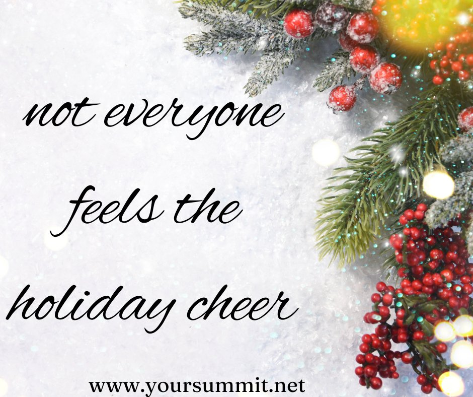 The holiday season is here!

While it can be a time of joy and connection, it’s also OK if you’re feeling overwhelmed, stressed or even a bit blue. It's completely normal for not everyone to feel the holiday cheer
 
#MentalHealthMatters
#HolidayWellness #summitcommunityservices