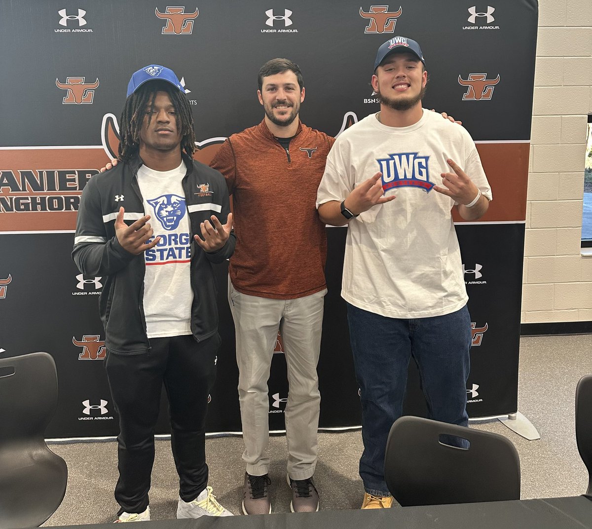 Coach Tyler Maloof (@coachtmaloof) on Twitter photo Congratulations to @PeytonJr_RB and <a href="/Tomas_Her_07/">Tomas Hernandez</a> for signing with Georgia State and West Georgia! These two programs are getting not just great players but even better people! True Longhorns for Life! 🤘🏼 Congratulations to @PeytonJr_RB and <a href="/Tomas_Her_07/">Tomas Hernandez</a> for signing with Georgia State and West Georgia! These two programs are getting not just great players but even better people! True Longhorns for Life! 🤘🏼