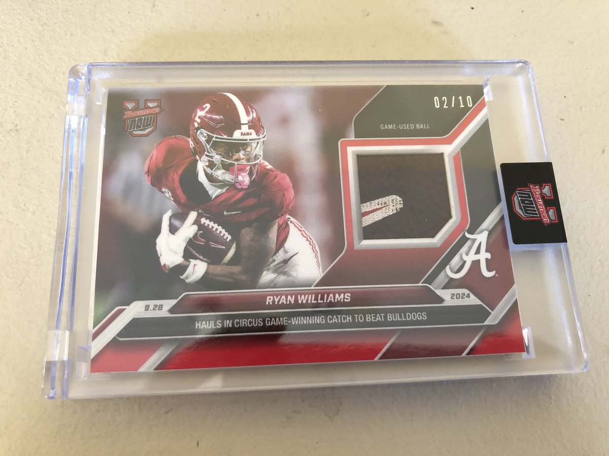holtkampbj's tweet photo. @Topps Thanks for the Ryan Williams color match and jersey number! @Ryanwms1 @CardPurchaser #RMFT https://t.co/WFMZc3eN40