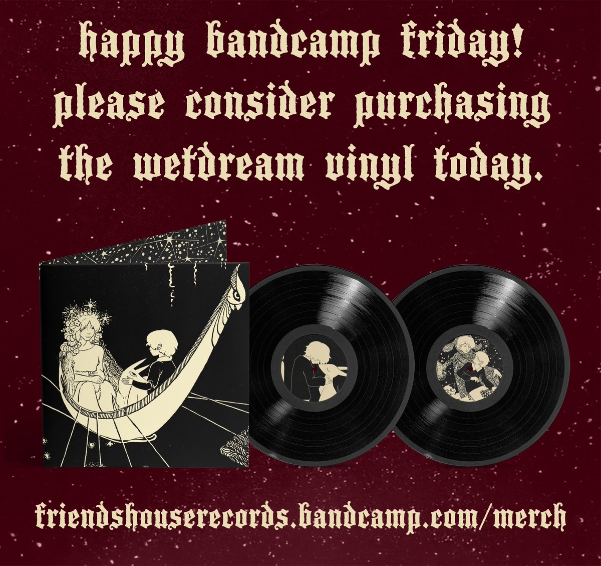 friendshousewow's tweet photo. happy bandcamp friday!
please consider purchasing the wetdream vinyl today.
thank you!
https://t.co/NJVC1EL9oH https://t.co/YNy65FslYZ