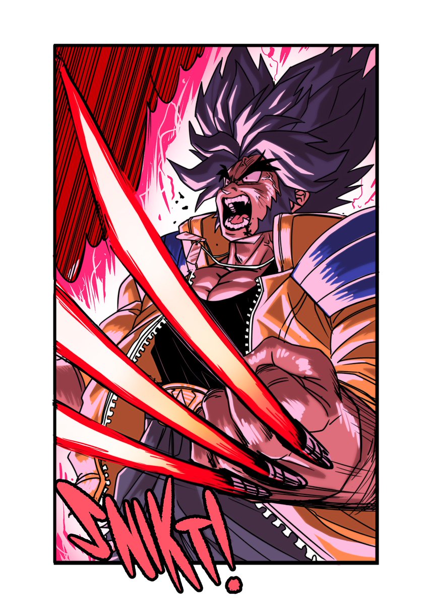 AutonomousInque's tweet photo. BERSERKER RAGE!!!

Had to color it real quick because it was just too fun. 

#Wolverine has a #Goku #ssj moment. 

How are you guys liking Marvel Sparking Zero? I mean #marvelrivals

#xmen #logan #Psylocke #DragonBall https://t.co/3TPlSaN2Hp
