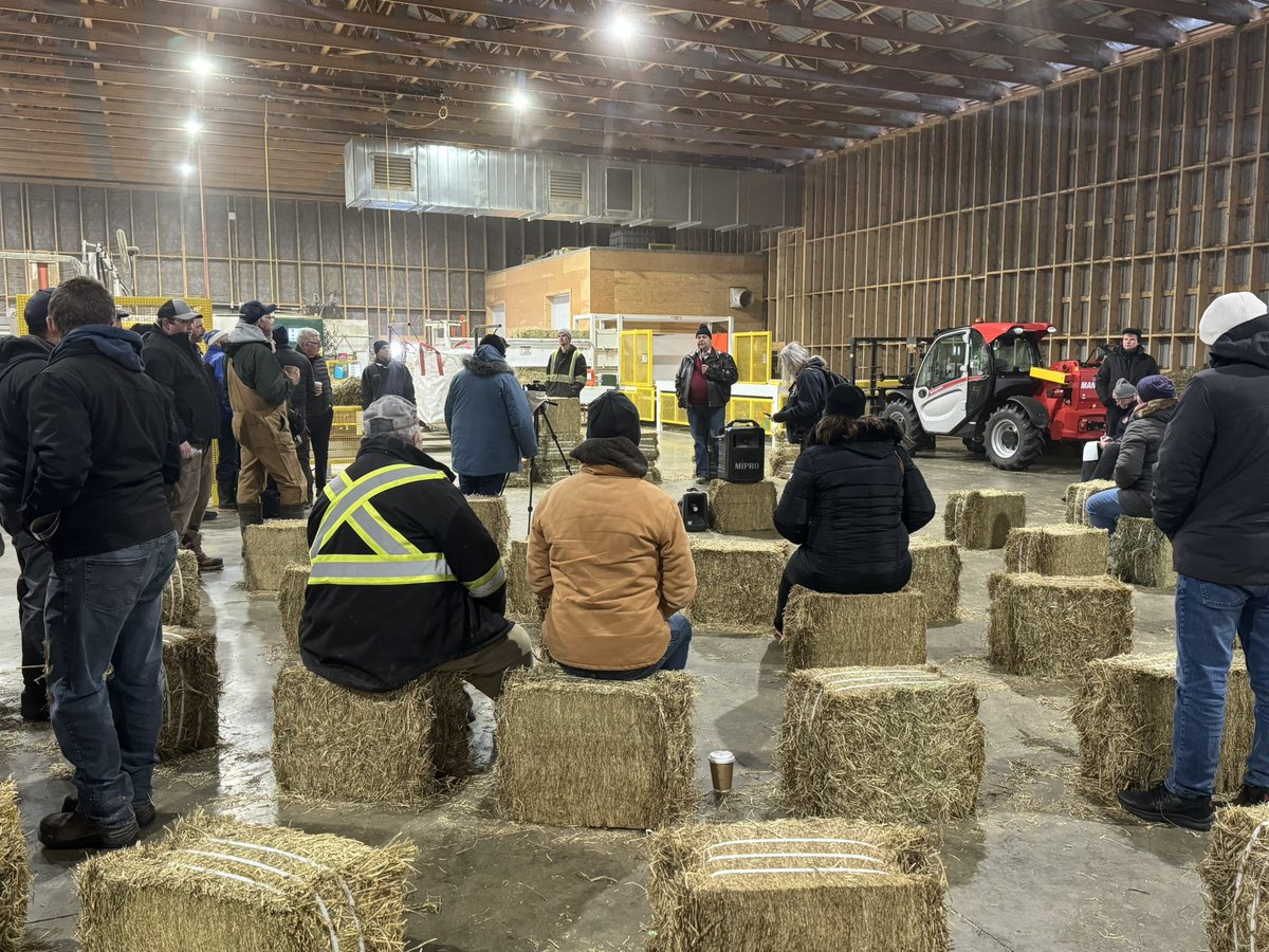 CFGA_ACPF's tweet photo. A great panel at Marhaven Agri Inc with Mark Horst, Fritz Trauttmansdorff, Chris Martin, Jamie Fisher and Jaye Aitkens on misconceptions about hay production and how to get started.
Our last stop on the Forage Focus post-conference tour!
@ForageCouncil
#cfga24
#acpf24 https://t.co/ozJottYxCT