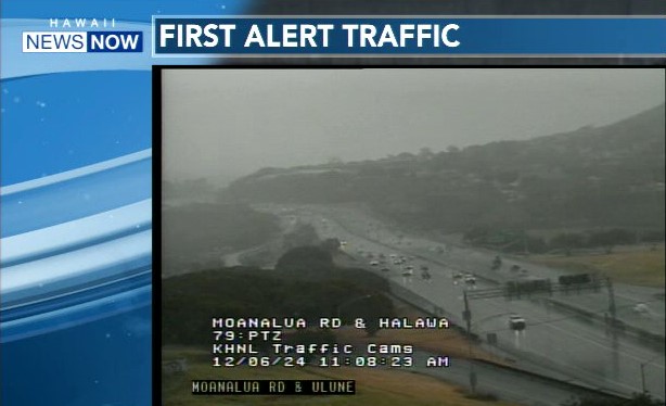 jonmasaki's tweet photo. Per our First Alert Weather Team's forecast, the rain is beginning to fall.  Be safe and drive carefully out there.
Keeping you and your ohana safe, this is First Alert Traffic with Hawai'i News Now/

#hitraffic #hnn https://t.co/CYVvW6nyXV