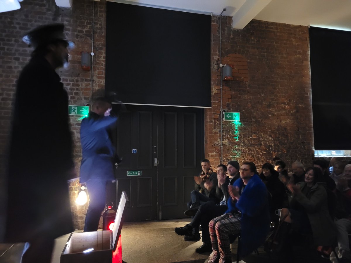 daveygriff82's tweet photo. Another fantastic night of The Signalman @MetalLiverpool. Last chance to see us tomorrow at Halewood St Nicholas'
🎟️ https://t.co/FKoV4ln6Du
#theatre #Liverpool #horror #winterchills #ghoststories #thingstodoinliverpool #visitliverpool #winterchills #ghoststoriesforchristmas https://t.co/ioSNqxh24l