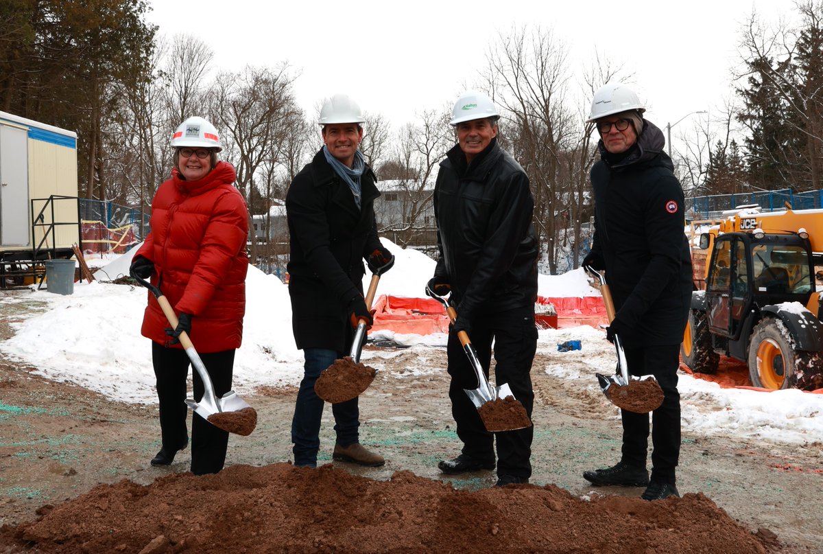 RegionofHalton's tweet photo. 1/2β―@GaryCarrHalton joined today by @vankayak @MayorLawlor @SupportHouse_ca to celebrate the groundbreaking for Support Houseβs 12 new supportive housing units at 47 Maria Street in #ActonON. https://t.co/phj2Fxq4t3