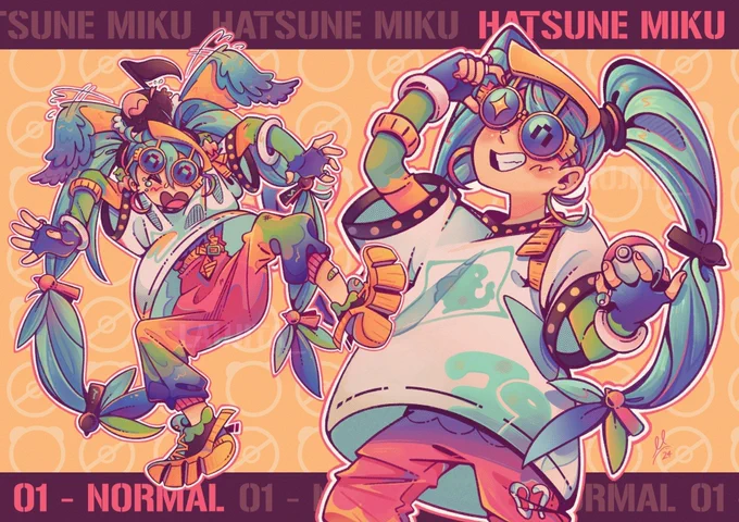 I felt down nostalgia rabbit hole today and wanted to compare one of my first Miku drawings with one of my most recent! 2014 vs 2024 (10 years omg) #VOCALOID #HATSUNEMIKU #初音ミク