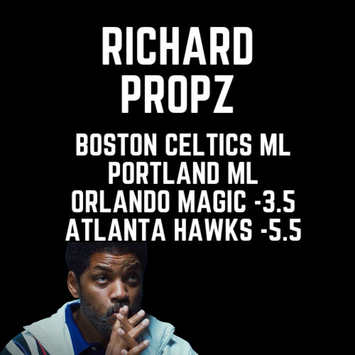 Richardpropz's tweet photo. NBA Parlay 🏀 

🔒 it in with me 🙏🏾

Happy Friday to everyone 

https://t.co/cEYRHDevNQ https://t.co/GgBeIQrJXt