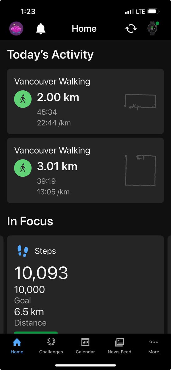 SunRunner96's tweet photo. Good afternoon, 2 walks today and got step goal! 👣❤️🙏🧠 #MetalHealthMatters #WalkingIsGood #HappyFriday #StepGoal https://t.co/A3tPcbSg3g
