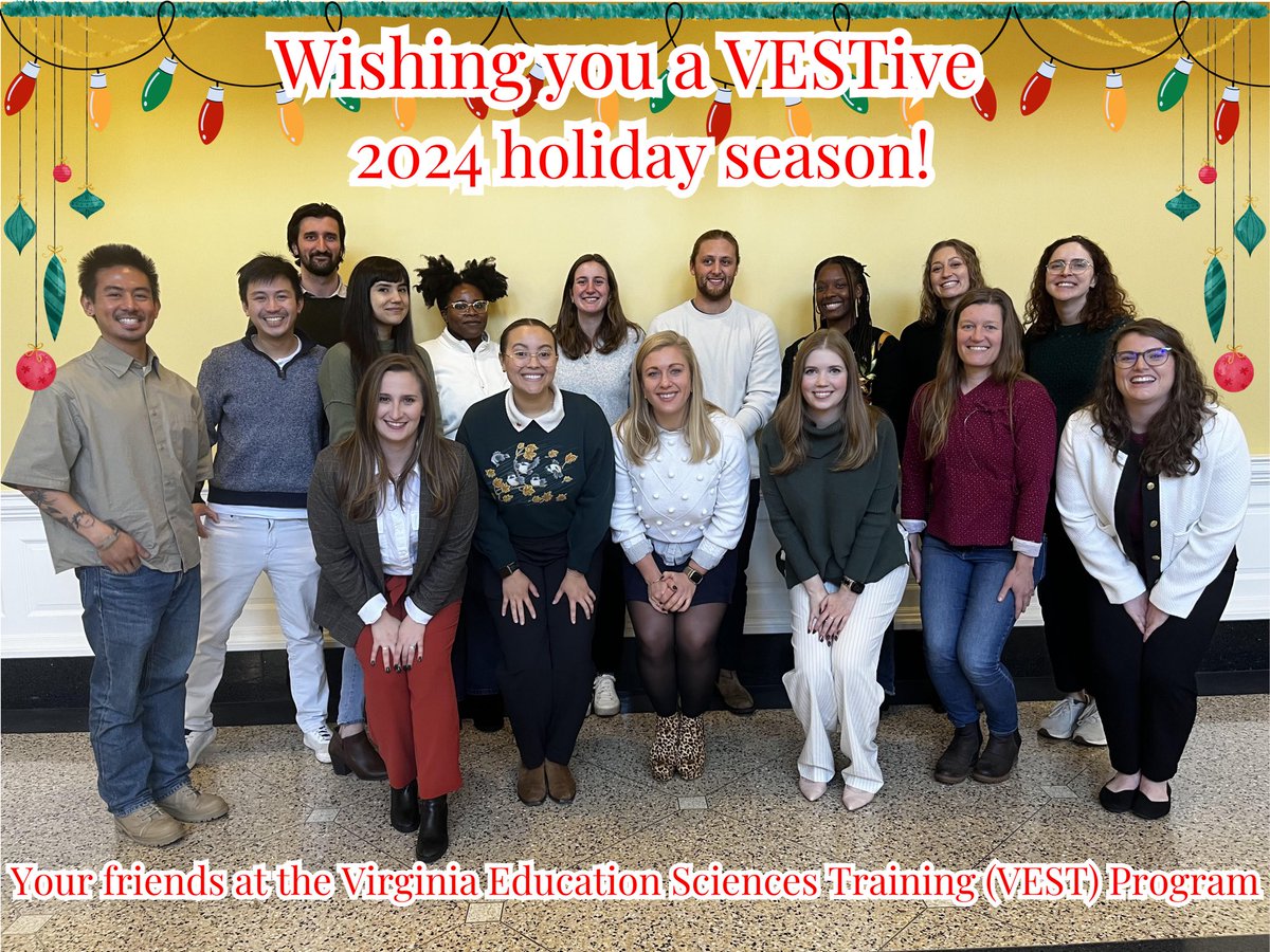 Happy Holidays from my Education Sciences Training Program to yours

<a href="/UVAEdu/">UVA School of Education and Human Development</a>