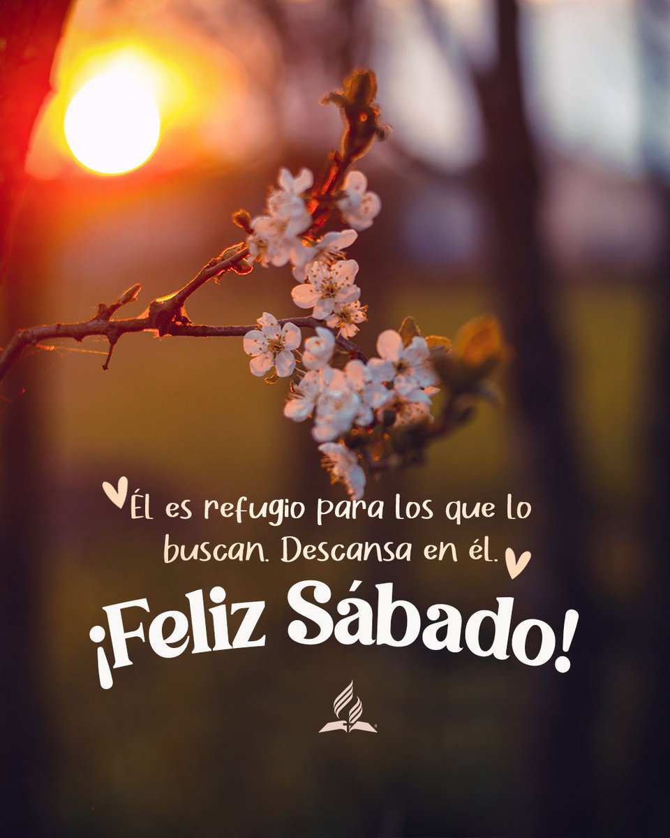iasdsudamerica's tweet photo. ✨ Que bueno poder tener un día para descansar al lado de nuestro Dios. Deja todo lo demás y disfruta este día escuchando la voz e Dios.  🤗
 😃FelizSábado!!! Que Dios te bendiga! 🙏🏼
#frasescristianas #fe #confianza #amor #biblia #Dios #Jesús #mensajescristianos #salvación https://t.co/sQNYRms2gM