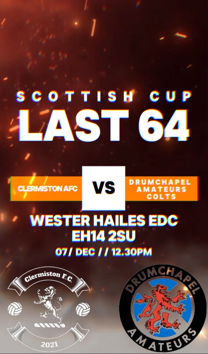 DrumAmsColtsFC's tweet photo. The lads can’t wait to bounce back from last week and hopefully put on a show to continue our cup run🏆

🆚@clermiston_fc 
🏆Scottish Cup
📍Wester Hailes Education Centre, Edinburgh
      EH14 2SU
📆Saturday 7th December
⏰12:30ko

#Monthedrum🔴⚫️ https://t.co/w7PpVhON6W