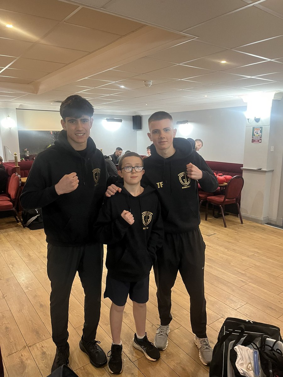 Friday night…only one thing for it …fight night🥊 

Ilyas, Matthew and Thomas boxing this evening on the Forgewood ABC show in Motherwell .

Best of luck to the 3 lads and all boxers on the show tonight 🥊 

#TeamGBA

Turn up, Shut up, Train …