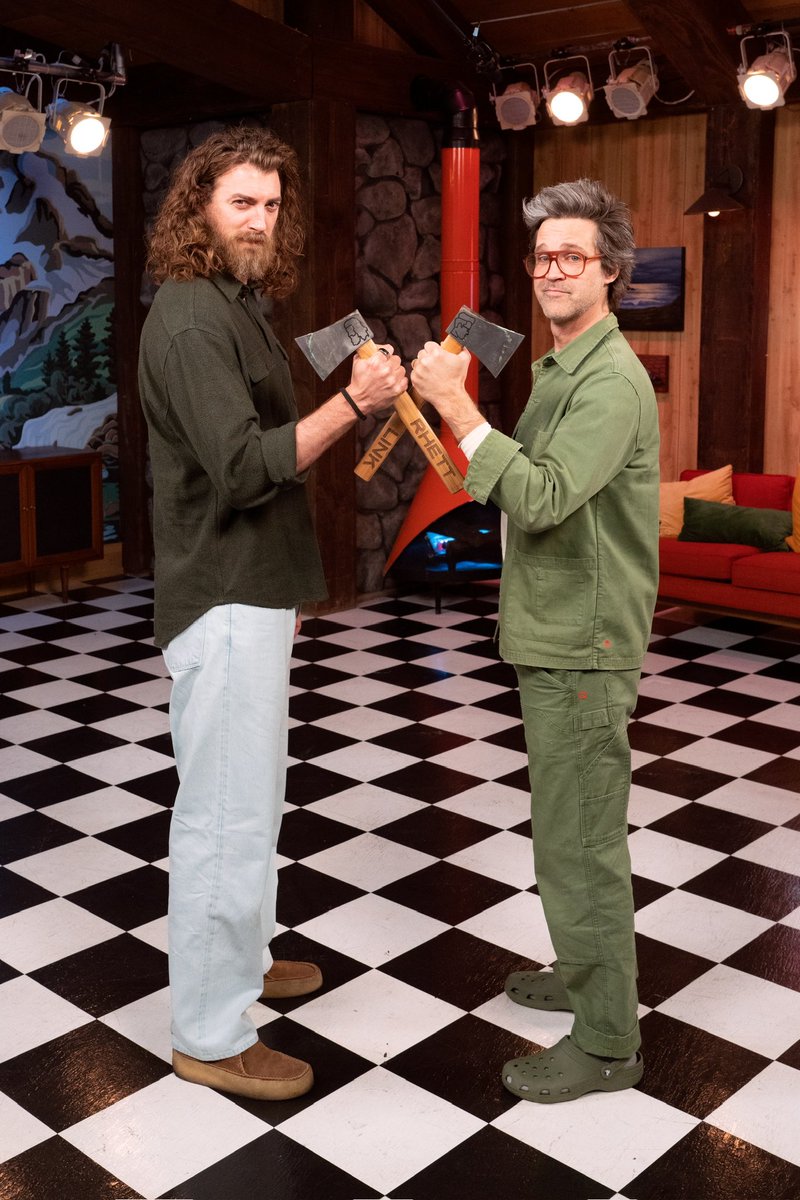 Rhett & Link (@mythical) on Twitter photo We couldn’t make it to <a href="/TheThankmas/">Thankmas Official</a> this year, but still wanted to support <a href="/Jacksepticeye/">Jacksepticeye</a> and the team— we’ve signed our EXTREME axes, and they can now be yours by entering by donating to the fundraiser! #thankmas We couldn’t make it to <a href="/TheThankmas/">Thankmas Official</a> this year, but still wanted to support <a href="/Jacksepticeye/">Jacksepticeye</a> and the team— we’ve signed our EXTREME axes, and they can now be yours by entering by donating to the fundraiser! #thankmas