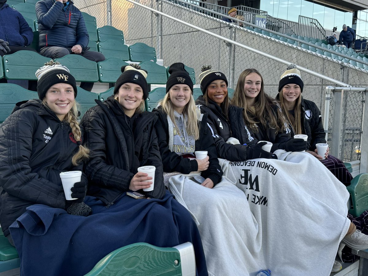 At the NCAA College Cup #WCollegeCup #FutureDeacs 🎩💛🖤