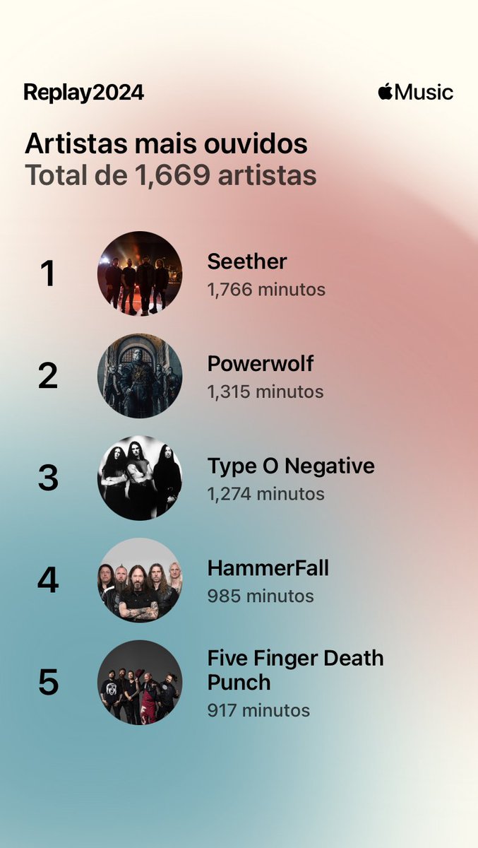 myStanci's tweet photo. @seether I use Apple Music, and you are in my first position ☺️ https://t.co/YSvEq1sdDP