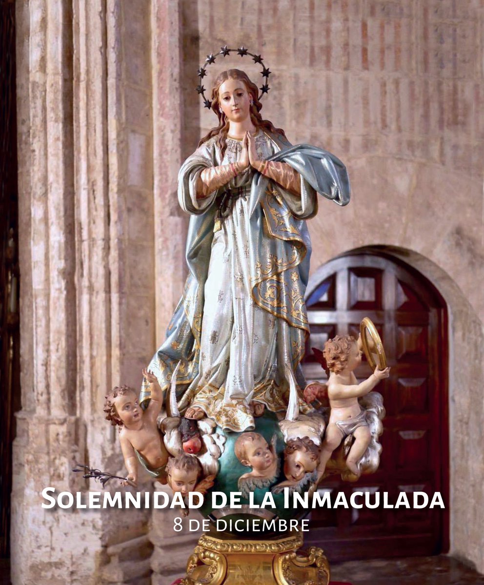 JuandelHospital's tweet photo. Hoy domingo 8 de diciembre celebramos la belleza de la Virgen María y como es una fiesta tan importante, por eso la hemos preparado con nueve días de antelación.
La Virgen de #LaInmaculada es la Patrona de España y de la Infantería del Ejército Español. https://t.co/dCNhtva8z6