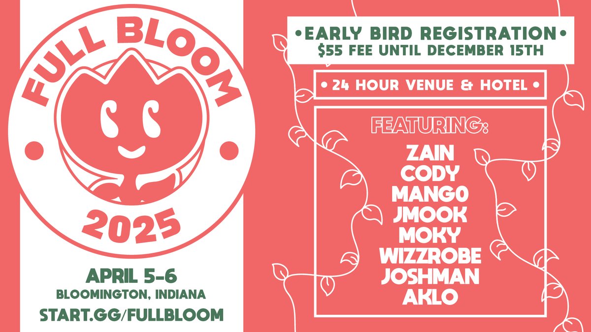 🪷 FULL BLOOM 2025 GIVEAWAY 🪷

We are almost a WEEK away from Early Bird being over! Want to save some money?

Anyone who:
-Likes and reposts this tweet❤️🔁
-Tags 3 friends🧑‍🤝‍🧑

Will have a chance to win FREE venue! We will be choosing 3 winners on 12/13