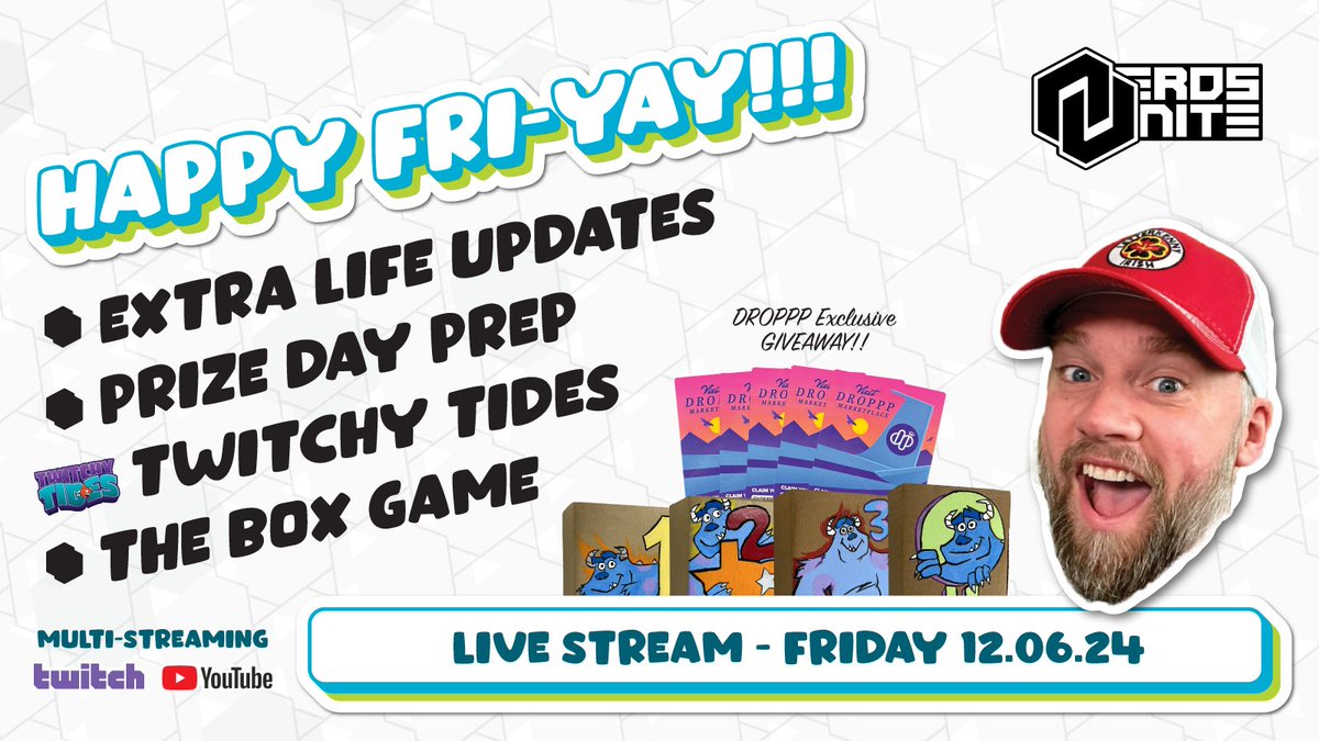 CSSully's tweet photo. Kicking of the Friday LIVE stream at 2pm PT today!
* This is your chance to see which Prize Tier you are in for Extra Life (in case you weren't sure) and, of course, we're gonna play
 
  THE BOX GAME!!!! https://t.co/qrN21wWi7k