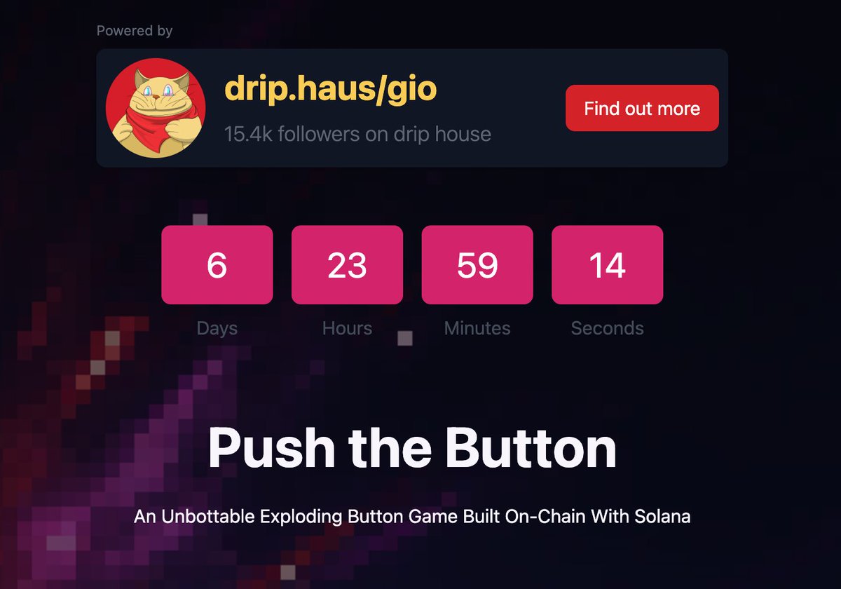 Alright muddyfunsters - there's some huge news coming about #ProofOfAttention

The Exploding Button game ends in 6 days as a result and you have that much time to $CLICK your way to a share of the rewards pool at attn.lol

Retweet 🔁 and drop your address in the