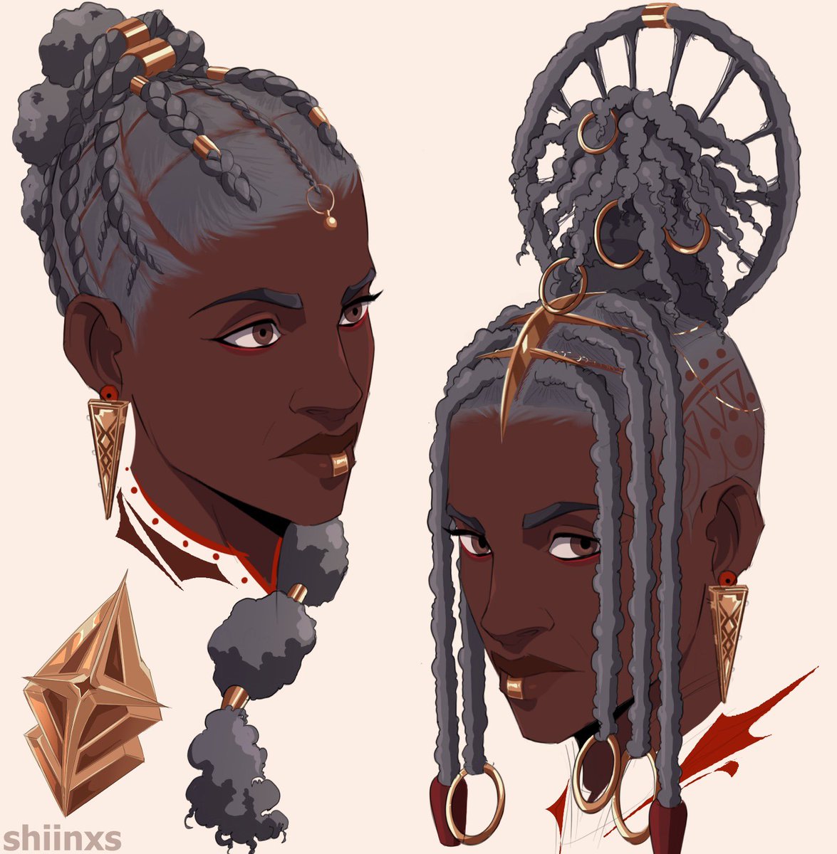 shiinxs's tweet photo. Ambessa Medarda hair Exploration ✶
#Arcane #ArcaneSeason2 https://t.co/OYSBEf35BG