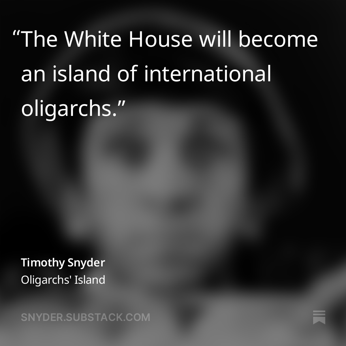 Since two South African Putinist oligarchs have now been assigned official roles in the coming Trump thing, "Oligarchs' Island" is more apropos now than when I wrote it a month ago.
Essay link in image below or profile.