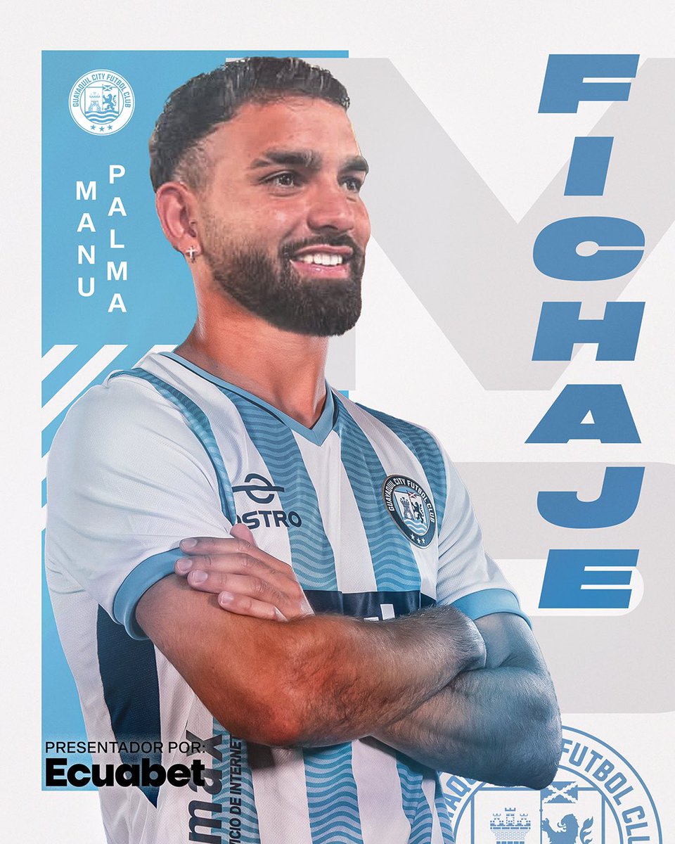 ¡Bienvenido, Manuel! 🇵🇾🔥 

Le damos la bienvenida a Manuel Palma, delantero de 26 años, que se une a “El Equipo de la Ciudad” 🔵⚪️ para la temporada 2025. 

¡Con todo, Manu! 👊🏻 

#VamosCity #ElEquipoDeLaCiudad #LigaProEcuabet