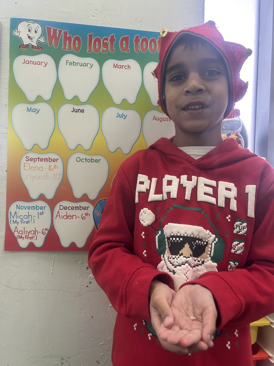 KinderKollegePS's tweet image. Aiden lost his first tooth ever today! 🦷 Looks like the Tooth Fairy 🧚‍♀️ is on her way!!
#loosetooth #losttooth #losttoothnumber1 #firstlosttooth #firstlosttoothexcitement