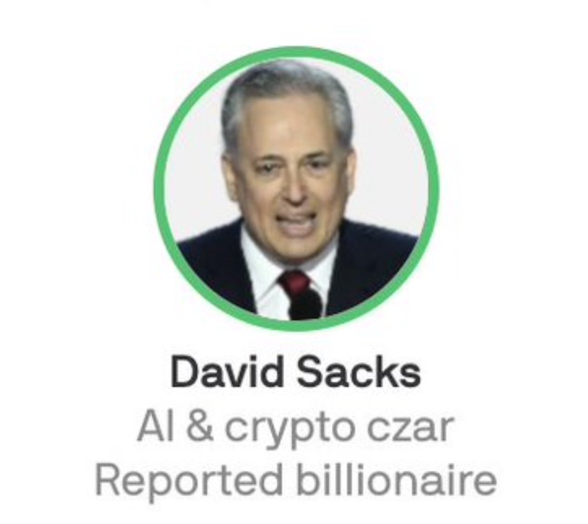 LSTSSS's tweet photo. @DavidSacks kind of a crazy photo.

Maybe a new X bio? https://t.co/ZLfHzEKUBR