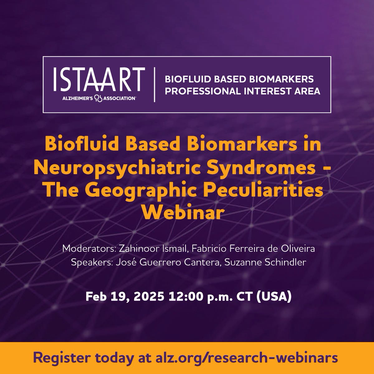 Please join us for this Webinar:
#ENDALZ