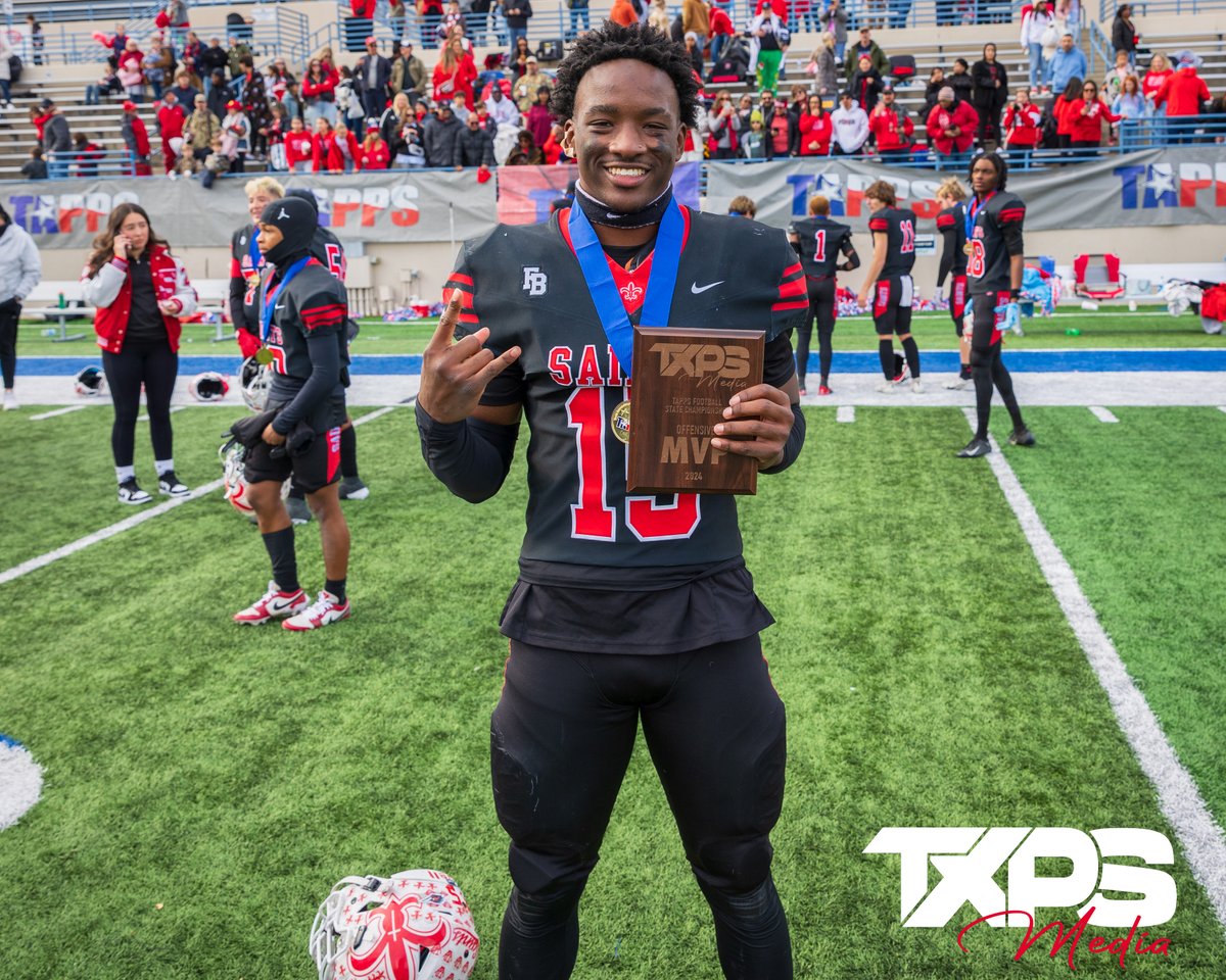 Texas Private School Media (@txpsmedia) on Twitter photo TXPS Offensive MVP - Mark Rayson (<a href="/Mar_rayson/">Mark (The Finisher/ Freight Train) Rayson III</a>)
163 Total Yards
8.3 Yards/Carry
3 Touchdowns
<a href="/FBA_Sports/">First Baptist Athletics</a> | #txhsfb TXPS Offensive MVP - Mark Rayson (<a href="/Mar_rayson/">Mark (The Finisher/ Freight Train) Rayson III</a>)
163 Total Yards
8.3 Yards/Carry
3 Touchdowns
<a href="/FBA_Sports/">First Baptist Athletics</a> | #txhsfb