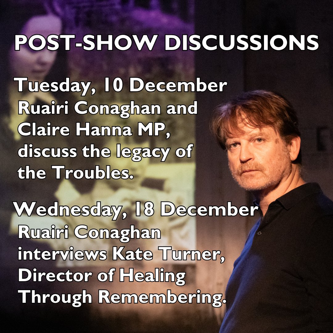 LWIFplay's tweet photo. Don’t forget about our upcoming post-show discussions. Get your tickets now and join us for these important conversations! 
🎟️Get your tickets here:  https://t.co/MlvGXqJafJ
🗓️Running until 21 December. 
📸: Carla Joy Evans 
#londontheatre #fringetheatre #thetroubles https://t.co/K82szTv7HD
