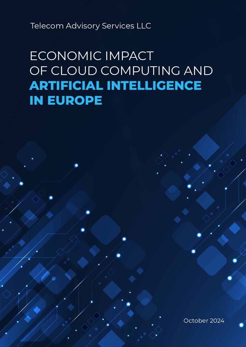 raulkatzok's tweet photo. We would like to share with you a report commissioned by Amazon Web Services that we just completed, entitled “Economic Impact of Cloud Computing and Artificial Intelligence in Europe”

Link: https://t.co/RNA49KMoGG https://t.co/W26R0DEDCK
