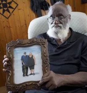 thelastshow's tweet photo. UPDATE 

#ElizabethPollard's body recovered. She fell into a #sinkhole into an abandoned #mine while searching for her cat Pepper. There are many such mines in southwestern #Pennsylvania. Residents are fearful.

Husband Kenny Pollard holds a photo. 
Elizabeth Pollard RIP💔

@KDKA https://t.co/Gg1029fuFE