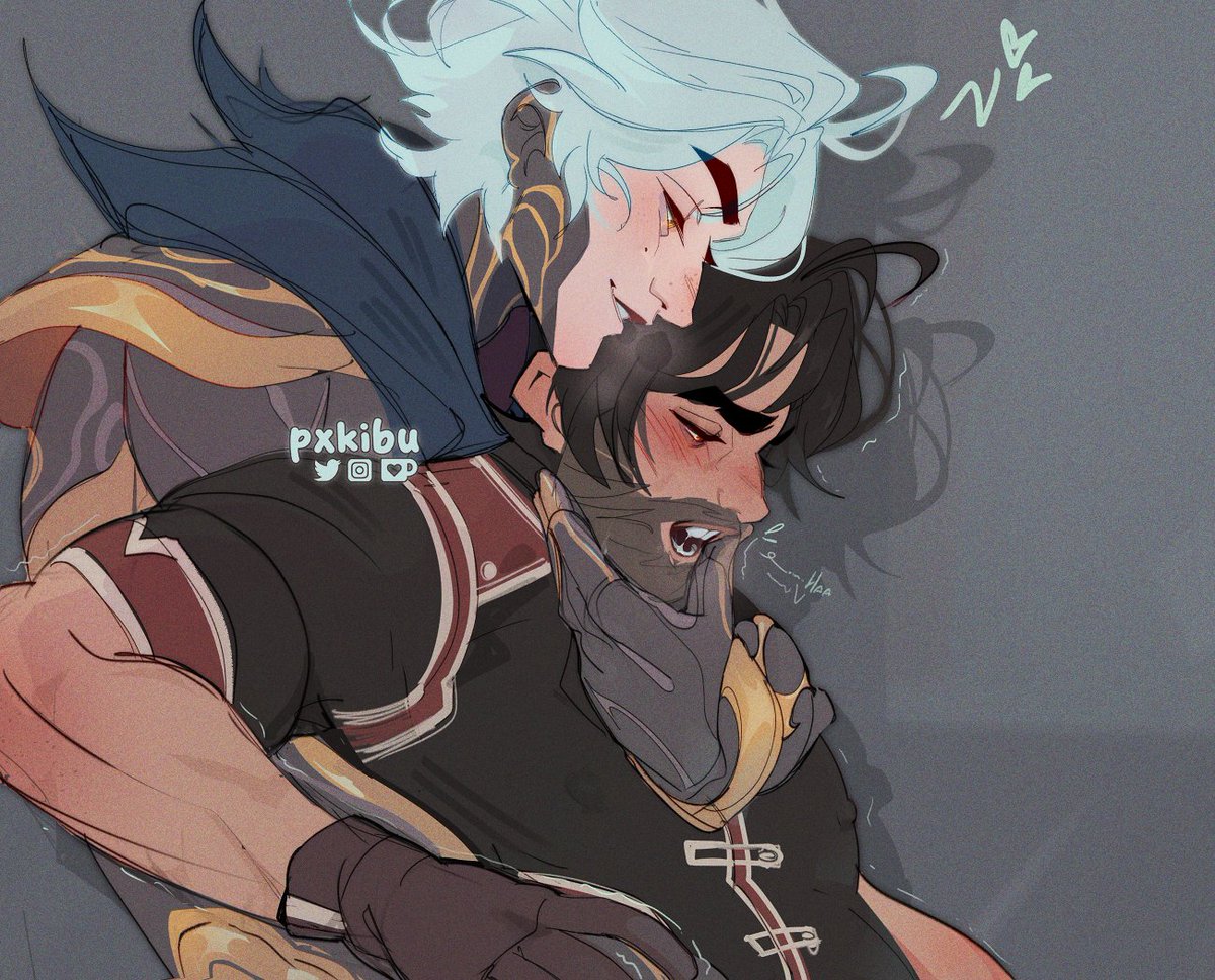 pxkibu's tweet photo. them once again doing it as partners or however the hell that scene went #jayvik #arcane https://t.co/EMkXKivXOx