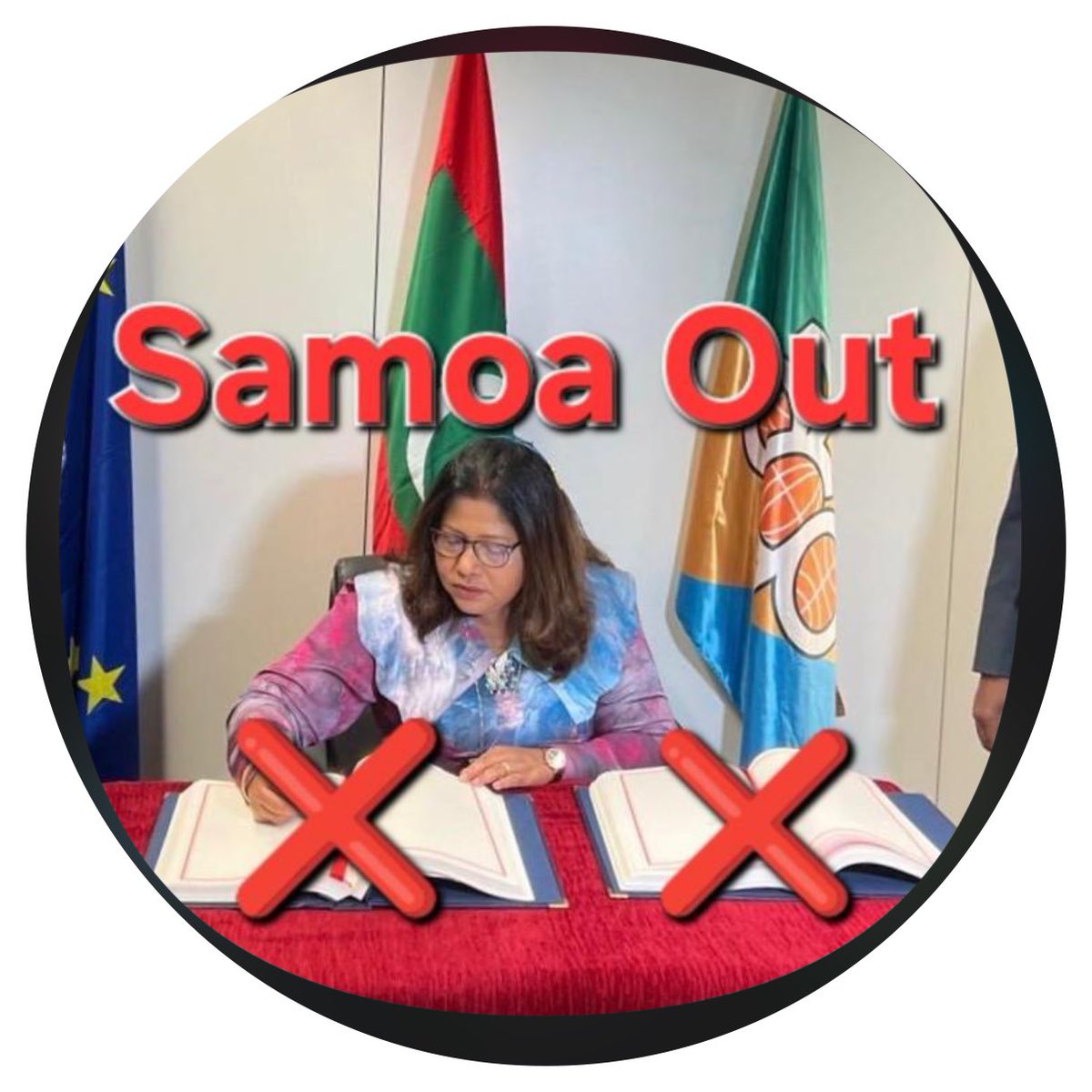 <a href="/presidencymv/">The President's Office</a> <a href="/MMuizzu/">Dr Mohamed Muizzu</a> <a href="/dr_iyaz/">Dr.Mohamed Iyaz</a> Samoa out
 Samoa Agreement is a loss of independence.!@EU_Commission <a href="/mahathirabdulla/">Mahathir</a>