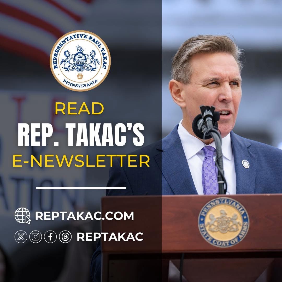 🗞️Latest E-Newsletter is out!

In this edition ⬇️ 
🌟 1st Listening Session as a member of Rural Population Revitalization Commission
 🏨 Groundbreaking for New Hotel
🎣 Tour of Habitat Restoration Projects at Fisherman's Paradise 

and more!

Read 🔗: enews.pahouse.net/q/eHfLOzFvhArc…