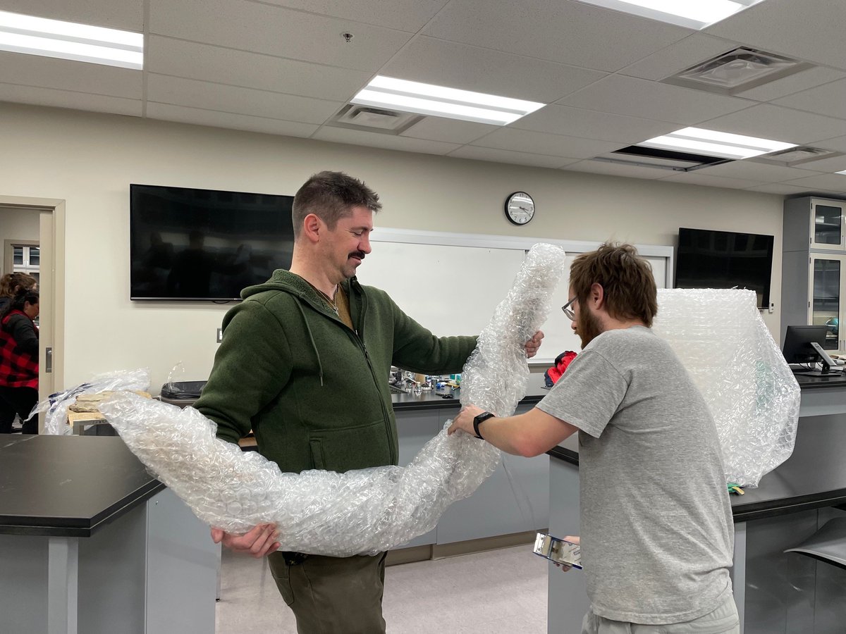 Emily Bamforth (@el_bamforth) on Twitter photo #FossilFriday! We were excited to receive a #woollymammoth #tusk, originally collected from the Klondike region, as part of a #fossil donation this week. It took some creative packing! <a href="/CurrieMuseum/">Philip J. Currie Dinosaur Museum</a> #FossilFriday! We were excited to receive a #woollymammoth #tusk, originally collected from the Klondike region, as part of a #fossil donation this week. It took some creative packing! <a href="/CurrieMuseum/">Philip J. Currie Dinosaur Museum</a>