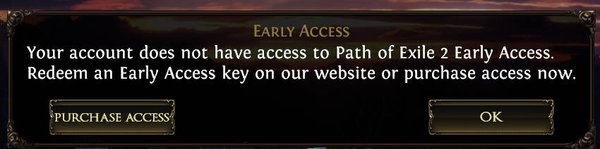 Luki142G's tweet photo. @pathofexile before i was able to atleast get to the login screen but now it says i didn't even purchase it 💀 https://t.co/4wzjPwUmJq