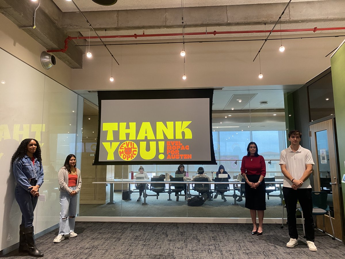 TheLabUT (@thelab_ut) on Twitter photo Thank you <a href="/EvilMopacATX/">Evil MoPac</a> for partnering with us this semester! Your student agency, led by Dr. Tamara Bell, did incredible work on the rebranding campaign and we could not be prouder of them! Thank you <a href="/EvilMopacATX/">Evil MoPac</a> for partnering with us this semester! Your student agency, led by Dr. Tamara Bell, did incredible work on the rebranding campaign and we could not be prouder of them!