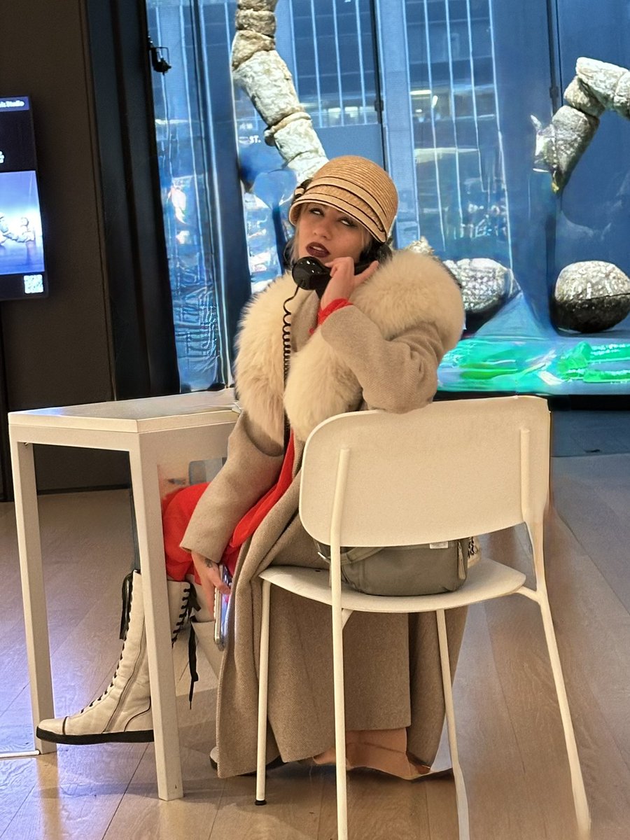 pov: 

when the stranger comes to you and asks if you are the part of the exhibition