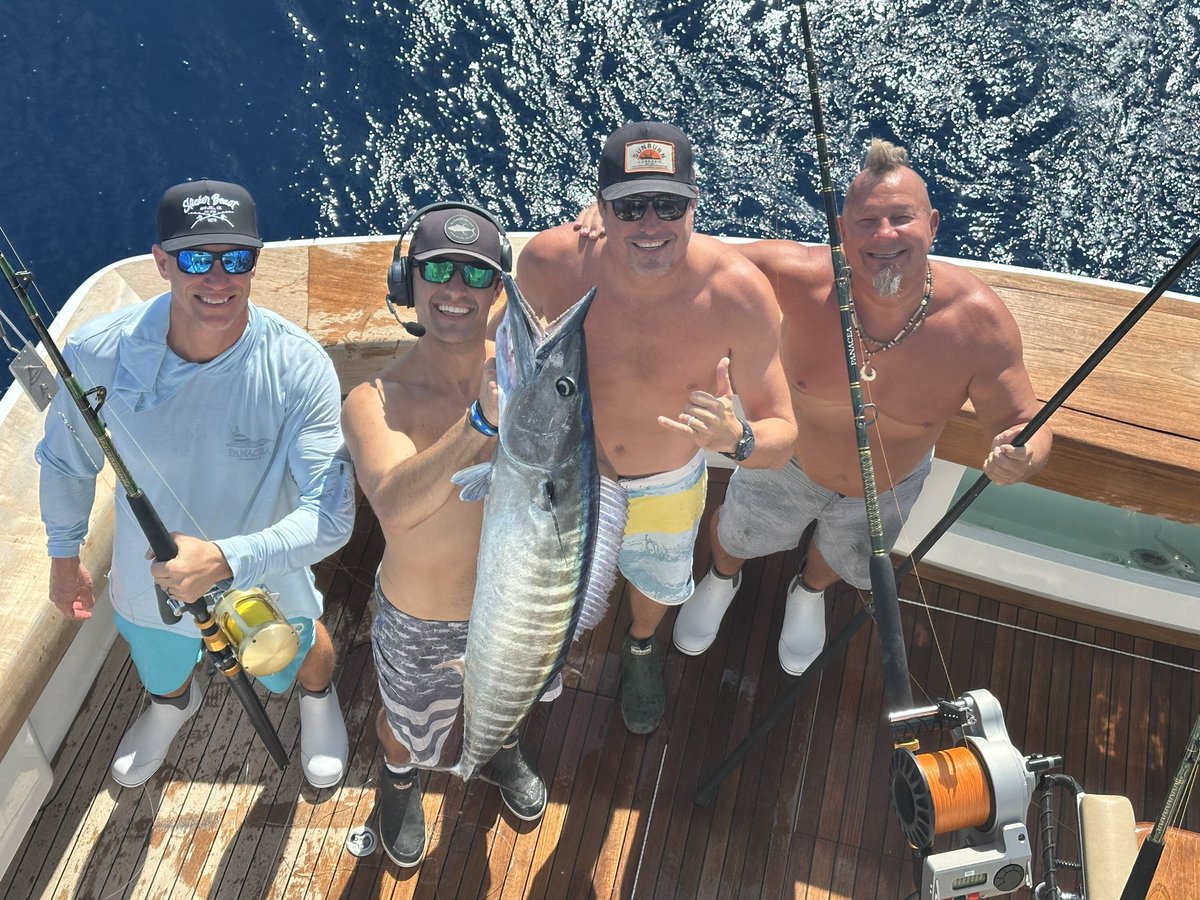 BCobblaw's tweet photo. Defending our title in the Slicker Beaut Wahoo Tourney in Bimini @sunburncannabis —marketing is easier when it’s your lifestyle #getburnt https://t.co/WHO16uluN7