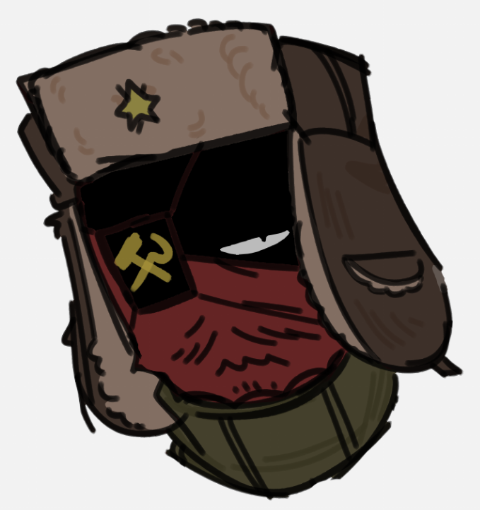 Trying to design Flea's Soviet, want to have very sharp silly contrast between them