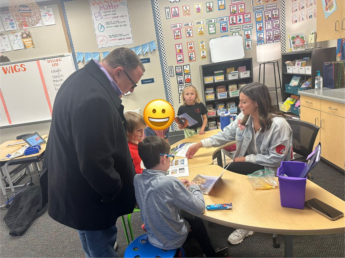 Had a special visit from Dr. Yeager today!  We love showing off what we do at MB! #theresnoplacelikemillbrooke #OPSMakeTodayCount <a href="/olatheschools/">Olathe Public Schools</a>