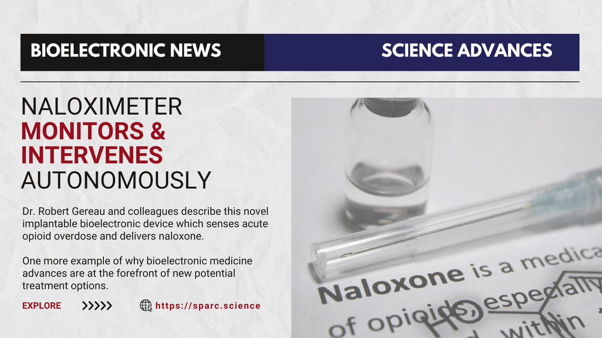 SPARC.science (@sparc_science) on Twitter photo SPARC Community member Dr. Robert Gereau co-led a project that developed a promising implantable device for reversing opioid overdoses. This is a significant advancement in the effort to combat opioid misuse disorder. #NIH_SPARC #opioidcrisis #OpenScience science.org/doi/10.1126/sc… SPARC Community member Dr. Robert Gereau co-led a project that developed a promising implantable device for reversing opioid overdoses. This is a significant advancement in the effort to combat opioid misuse disorder. #NIH_SPARC #opioidcrisis #OpenScience science.org/doi/10.1126/sc…